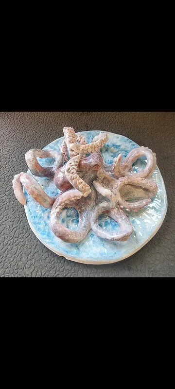 Skulptur Bläckfisk av Birgitta Pyykölä