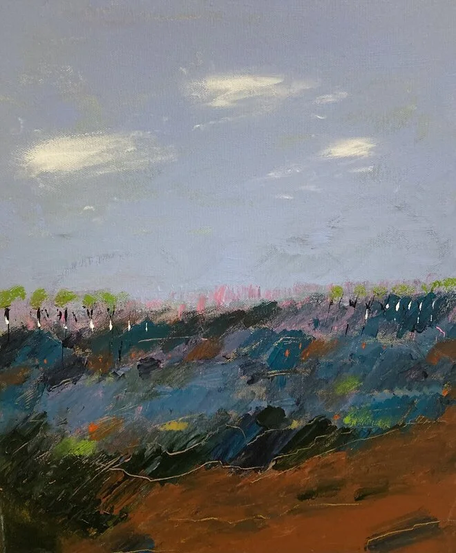 Akrylmålning Höst av Marianne Björn