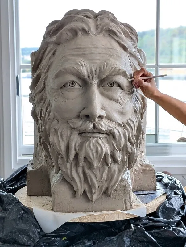 Skulptur Géant 1 : L'Antiquité av Moon Billard