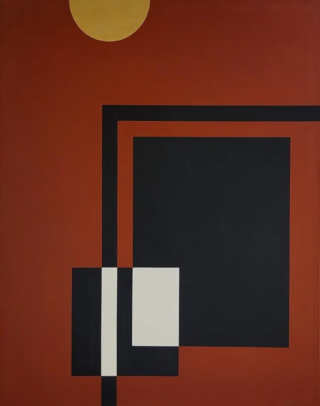 Akrylmålning Red sunset pt. II av Alice Göransson