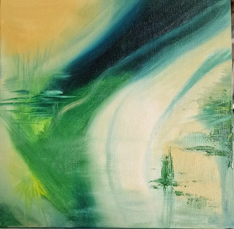 Oljemålning Nature 1 av Karin Sjöbeck