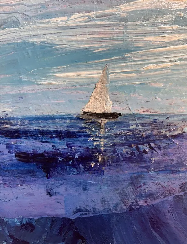 Akrylmålning Horisonten av Katarina Reigo