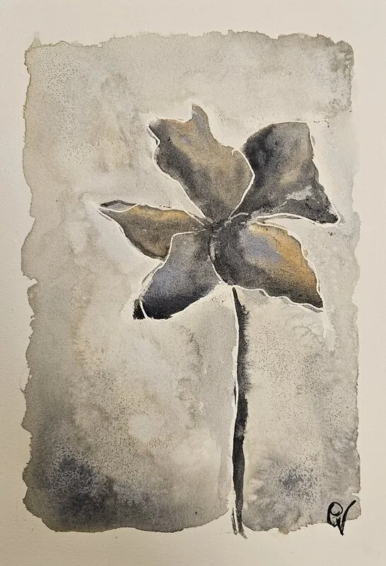 Akvarell Videros 2 av Gunilla Valdemarsdotter