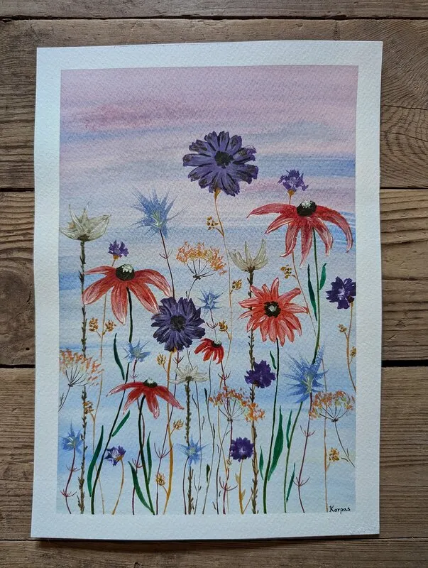 Les Fleurs av Elin Korpas