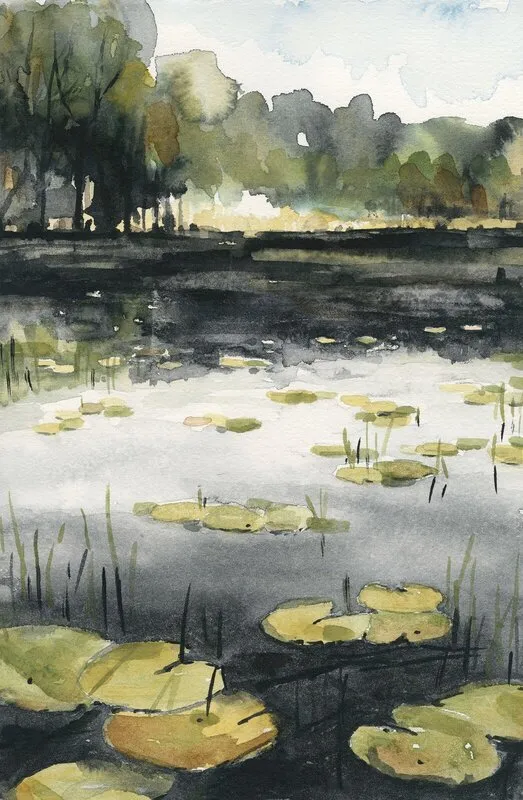 PRINT - Näckrosor av Malin Josefsson