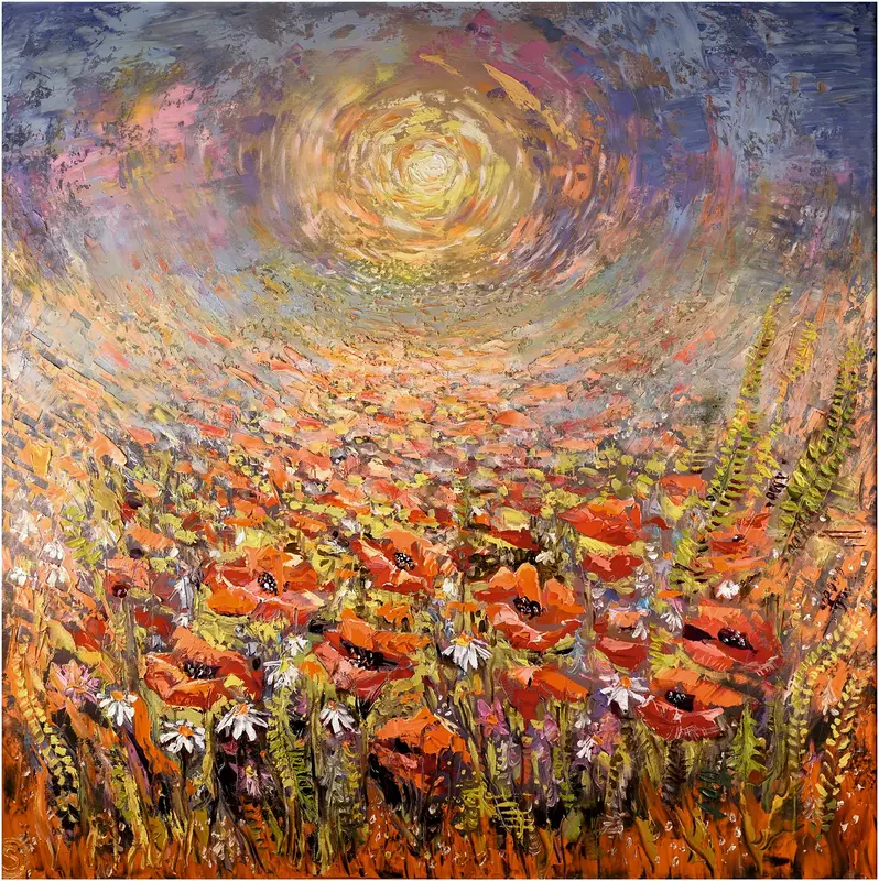 Oljemålning I solens famn av Sigitas