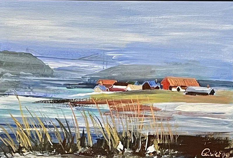 Akrylmålning Bäst kusten. av Josef Pinter