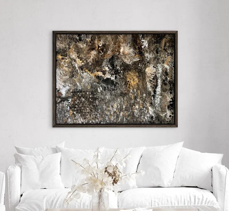 Akrylmålning Kosmiskt kaos av Helena Rystedt