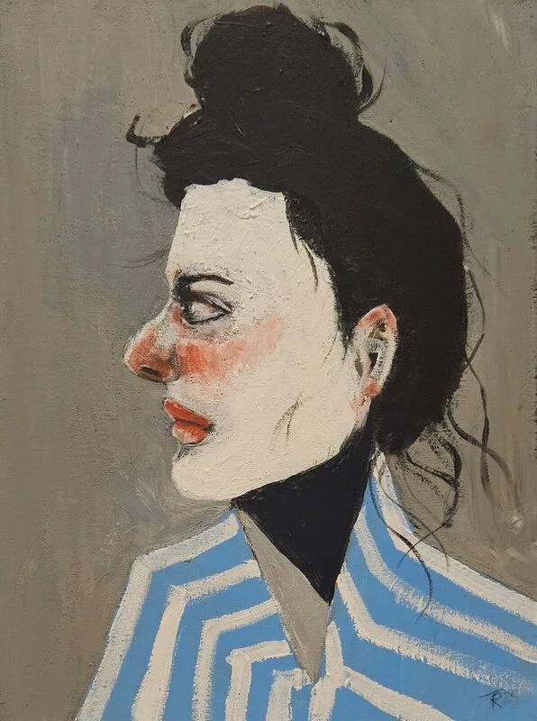 Akrylmålning Platt av Therese Riepe