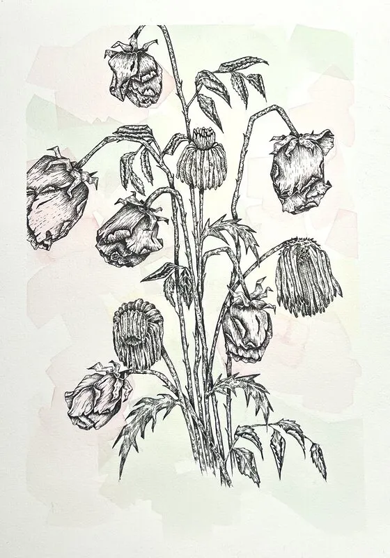 Wilted flowers av Caroline Lingersjö