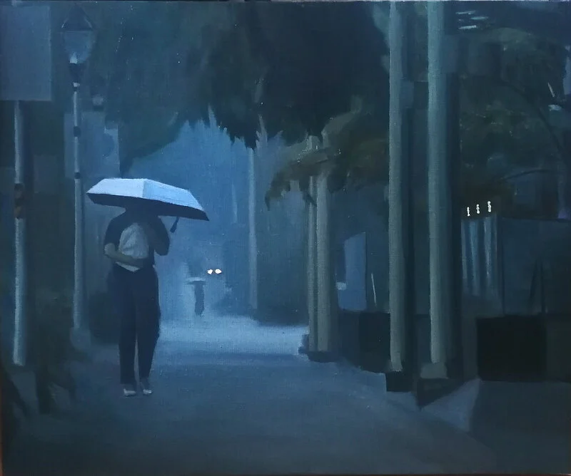 Oljemålning Monsun av Jimmy Bergman