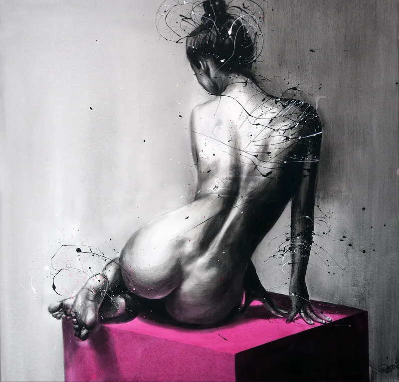 Akrylmålning The Cube av Studio Edin