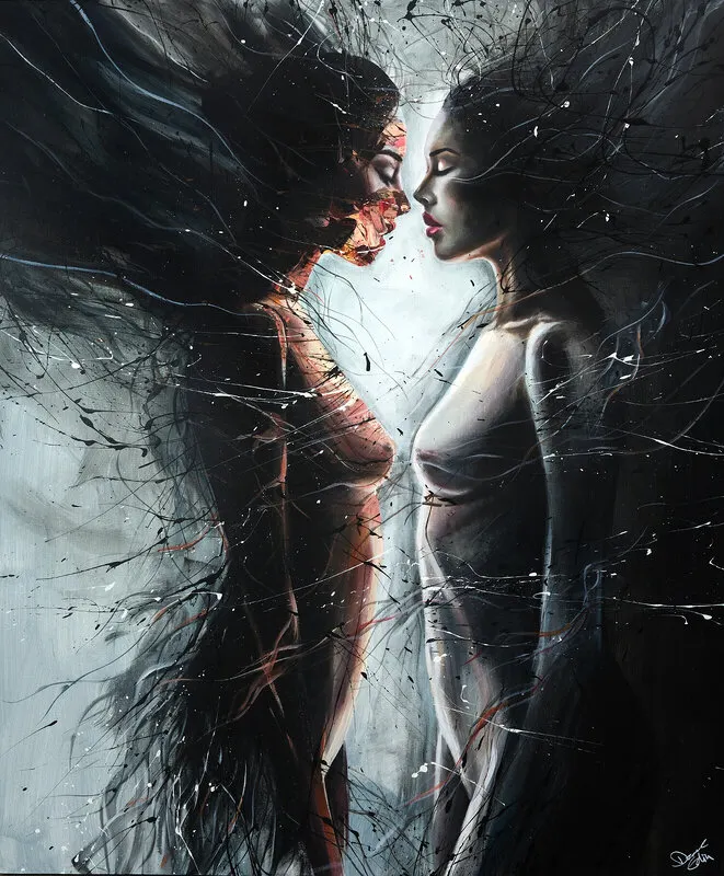 Akrylmålning Shadowlight av Studio Edin