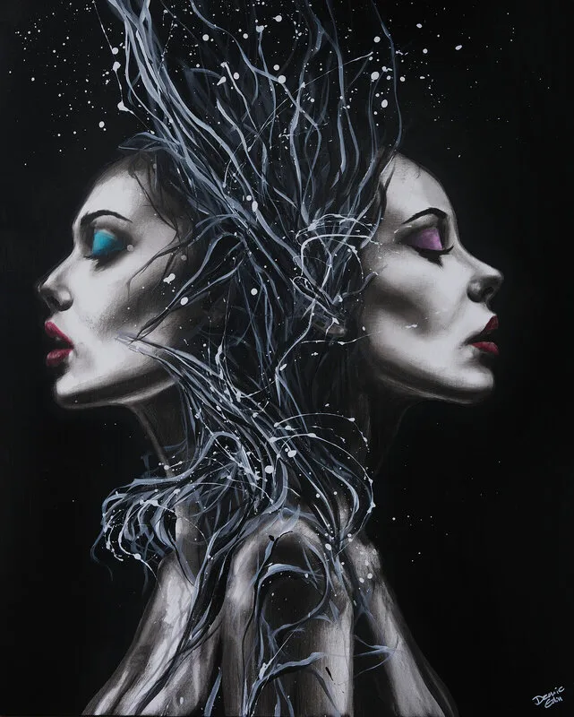 Akrylmålning Gemini av Studio Edin