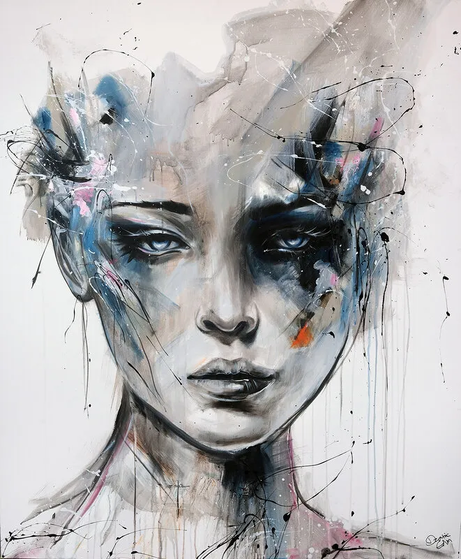 Akrylmålning Fragmentet av Studio Edin