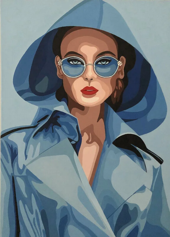 Akrylmålning Blue Color av Siv Pettersson