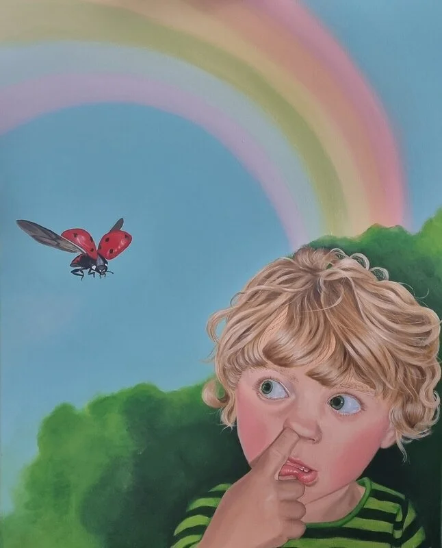 Akrylmålning Magic is all around av Maria L