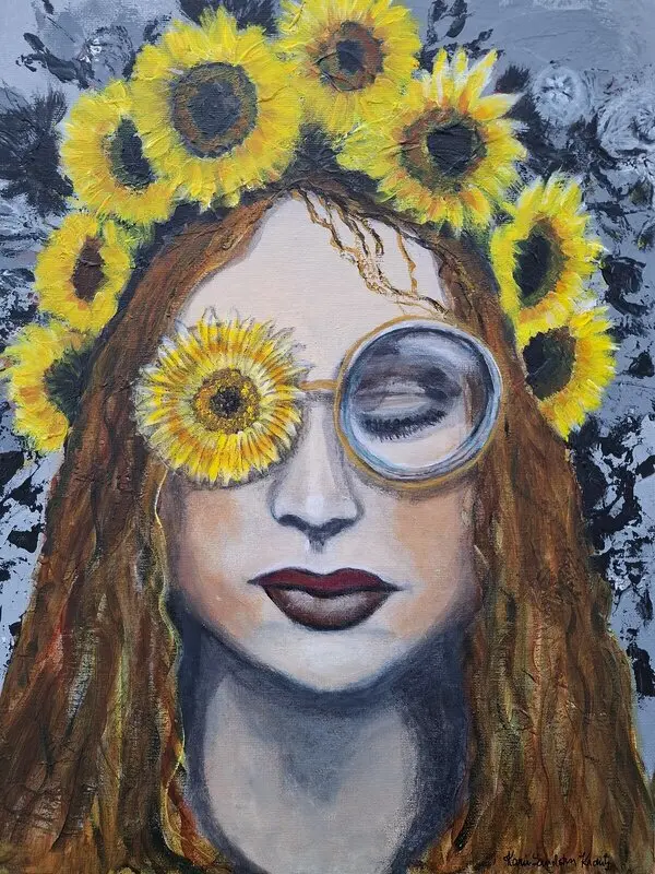 Akrylmålning Dreams av Karin Sandström Krantz