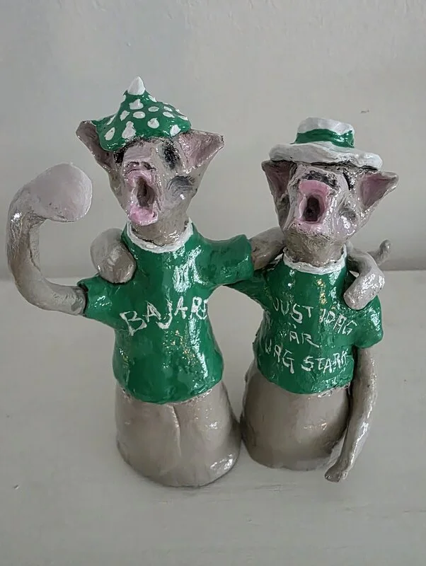 Skulptur Dags för derby! av Erika Eriksson