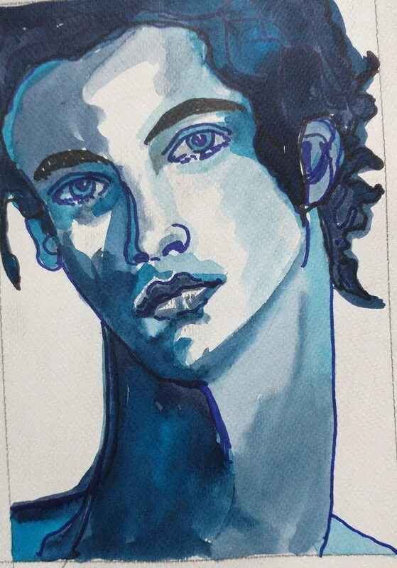 Akvarell av Anna Füle Trymander