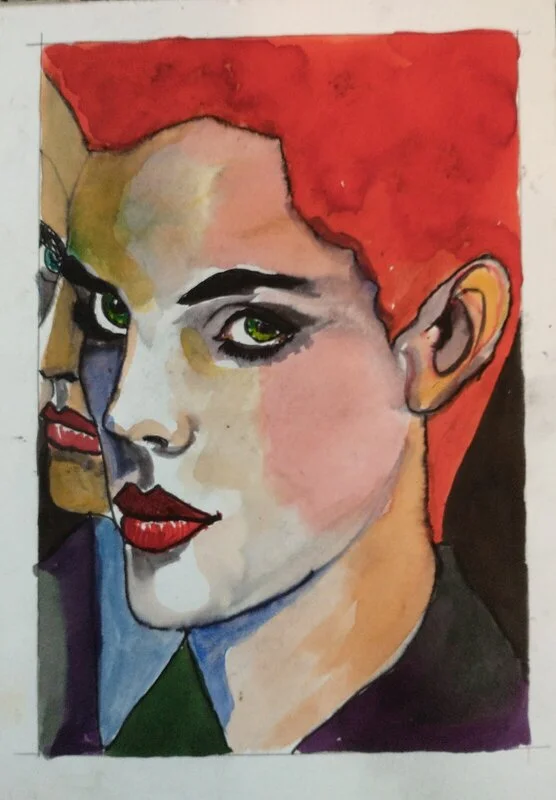 Akvarell av Anna Füle Trymander