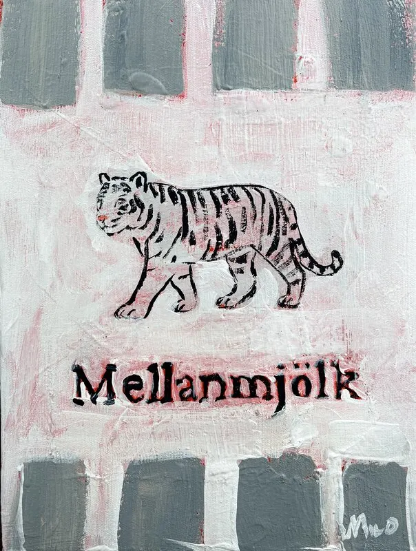 Akrylmålning En dröm av Milo