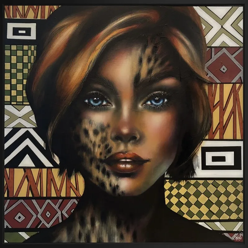 Akrylmålning Meet me half way! av Sofia Åhlin