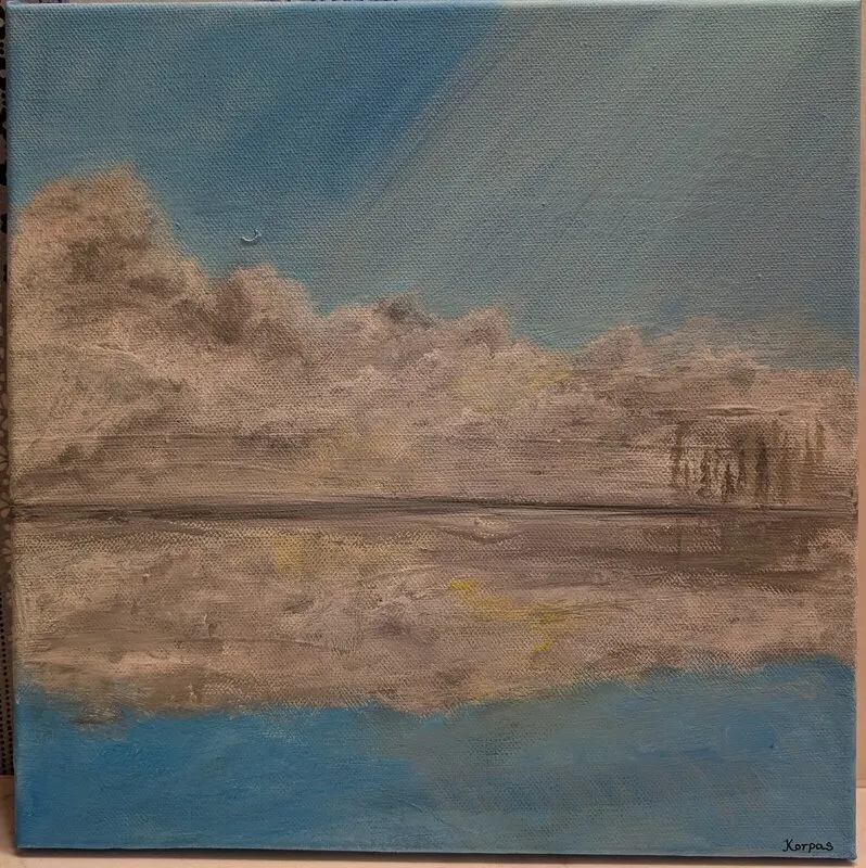 Akrylmålning A cover up av Elin Korpas