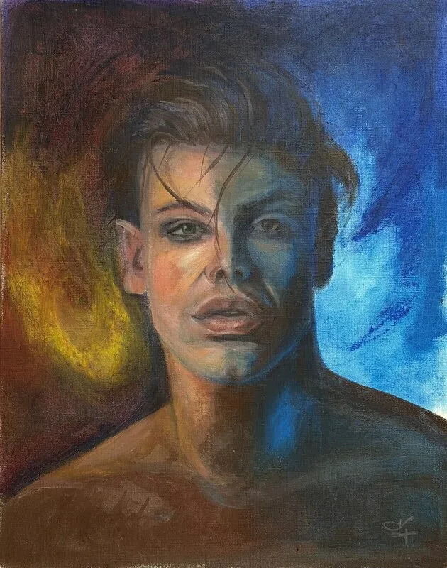 Oljemålning Yungblud av Tuija Tudor