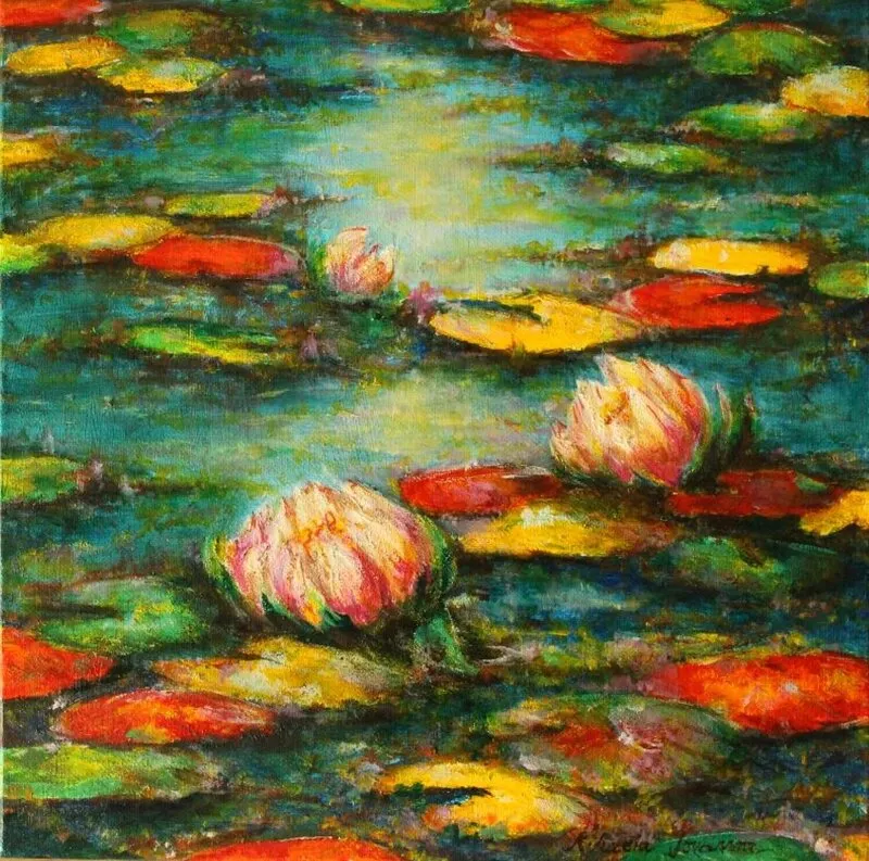 Oljemålning Secrets av Mihaela Jonasson