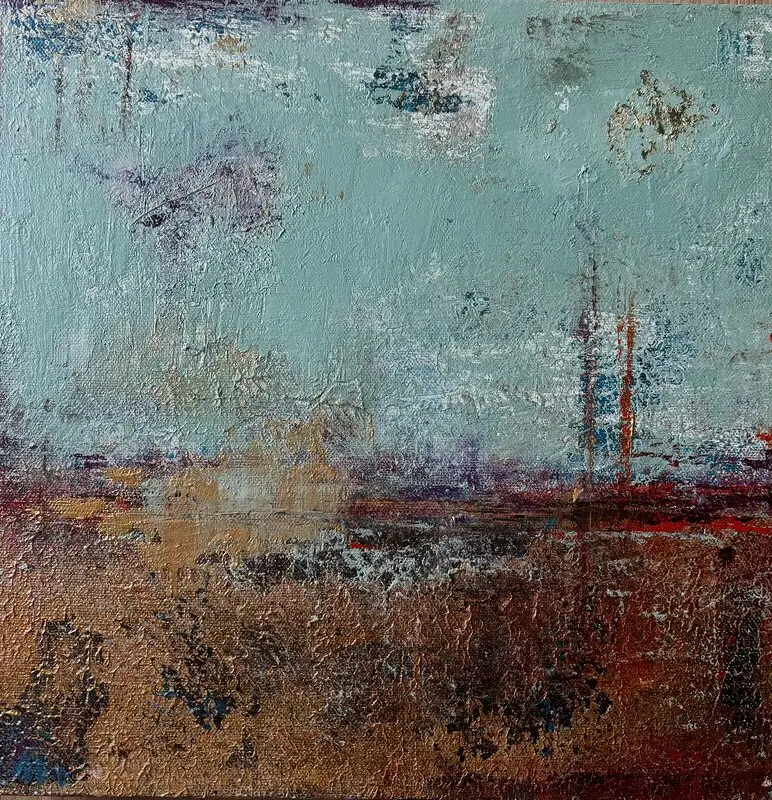 Akrylmålning What remains av Ceren Kamar Bergh