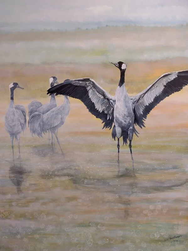 Akrylmålning Vill du se en stjärna? av Kicki Kolsjö Franzén