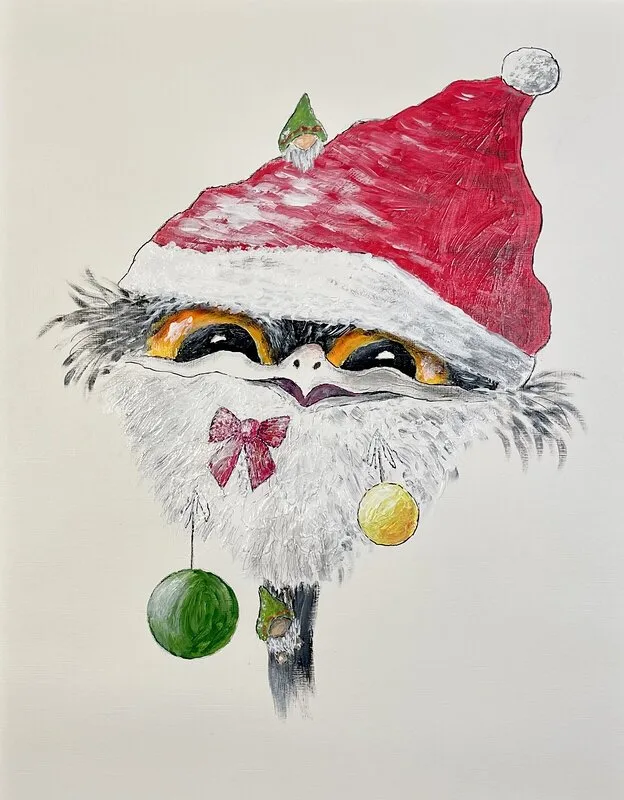 Akrylmålning Struts nr. 113 av Stig Laurin