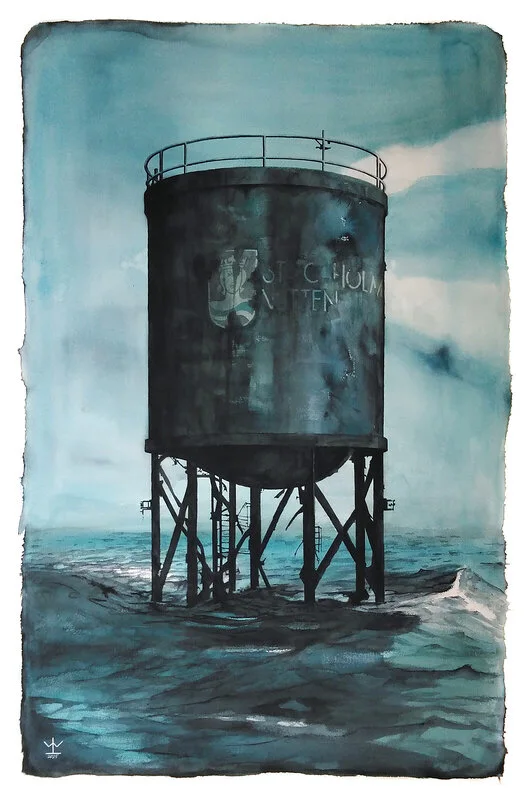 Akvarell Endless Supply av Lennart Lusth Wijkander
