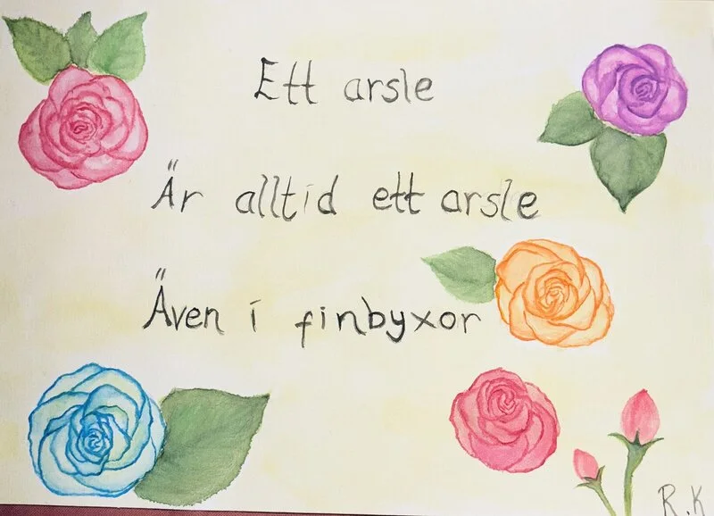 Akvarell av Rebecka Kring
