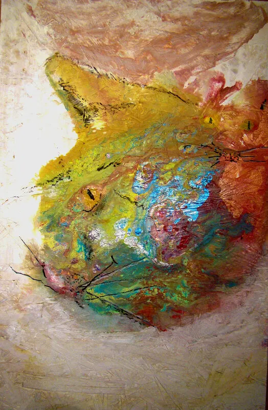 Akrylmålning MarsCa Going Venuz av Robert Berglund