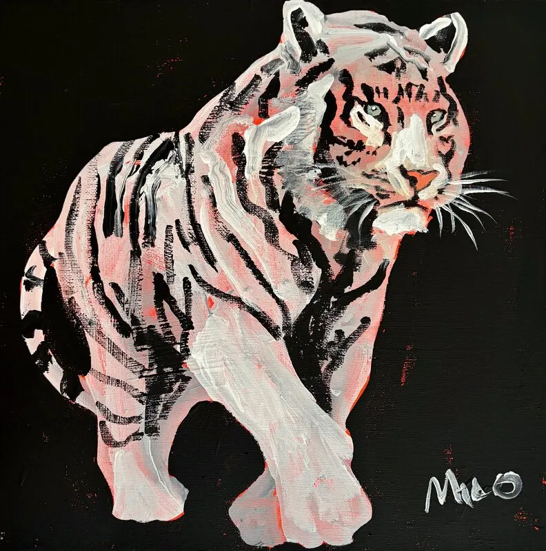 Akrylmålning Genom allt av Milo