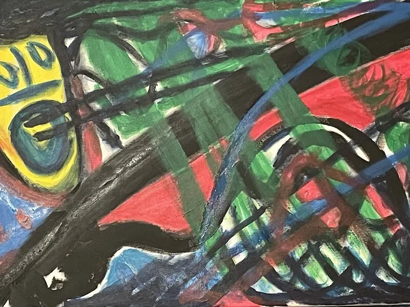 Akrylmålning Scream of Tomorrow av Jan-Eric Johansson