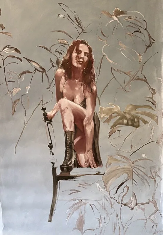 Oljemålning Vissi d´Art, vissi d´amour av Karin Hedenvind