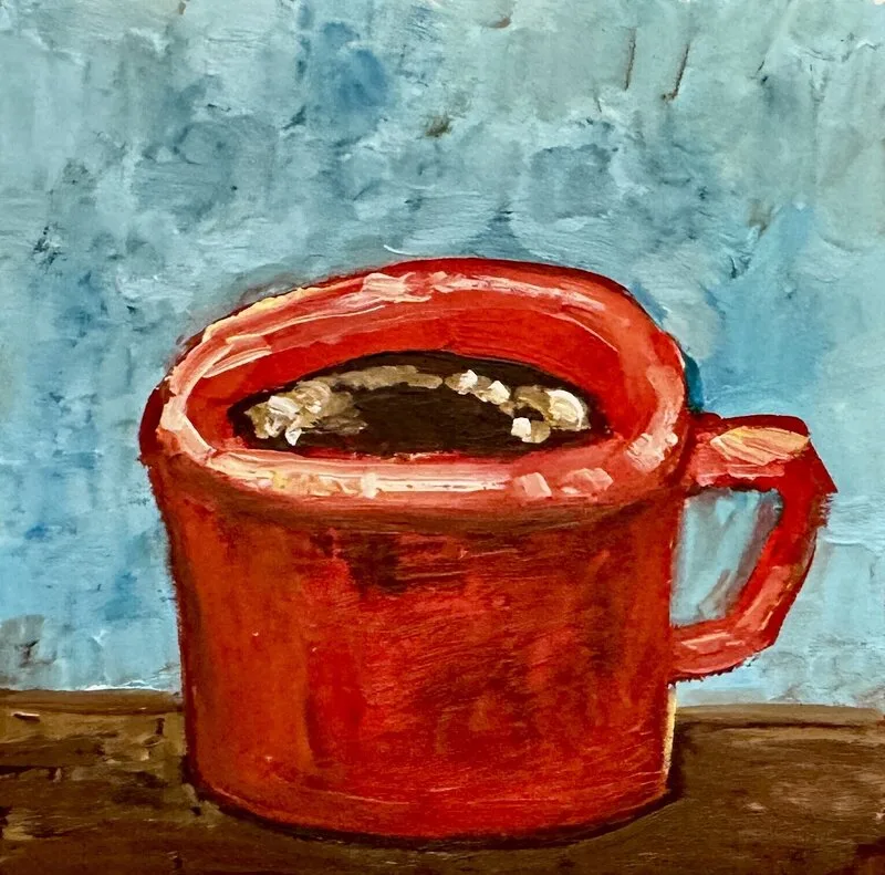 Oljemålning Kaffe av Ekaterina Dutkevich