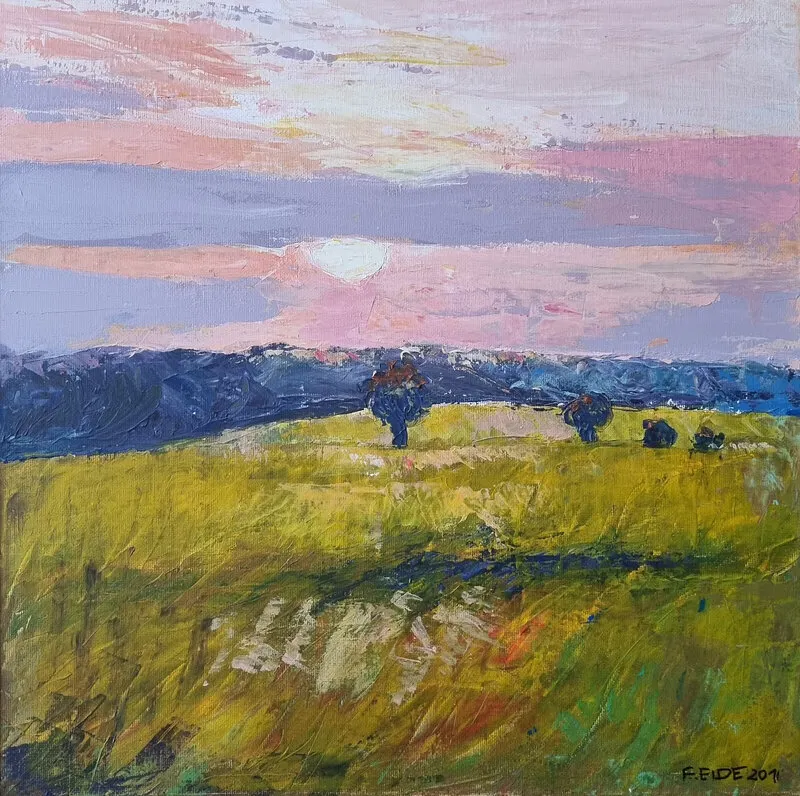 Akrylmålning av Elisabeth Eide