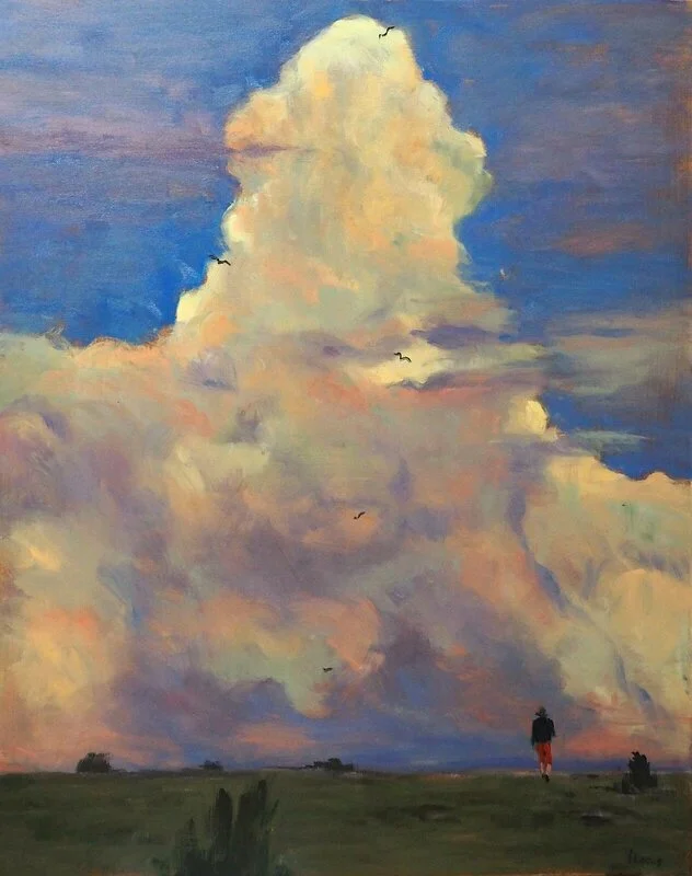 Oljemålning Molnet av Yuanyuan Liu