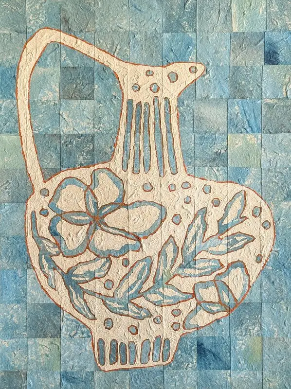 Vessel on Blue av Harika Zerman