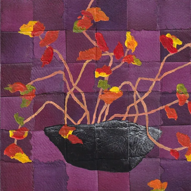 Purple Still Life - I av Harika Zerman