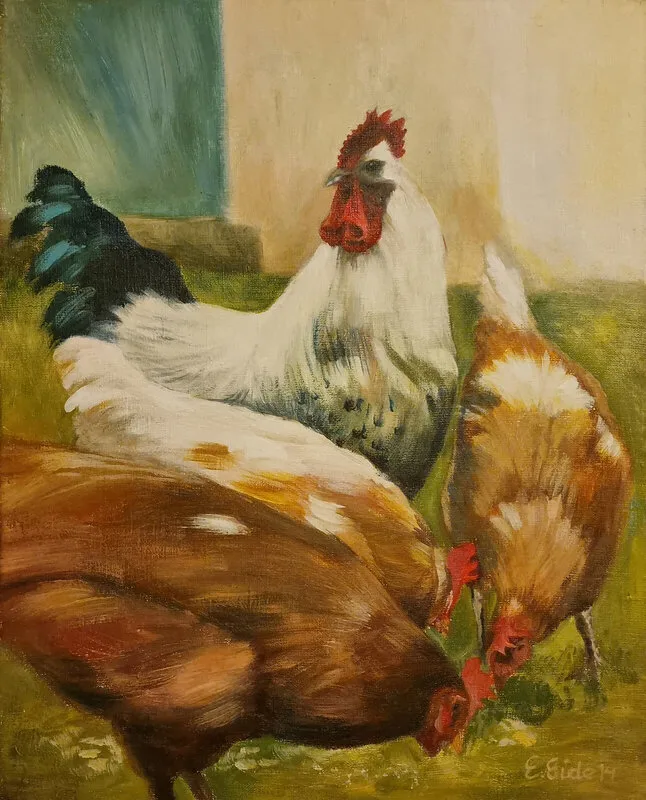 Akrylmålning av Elisabeth Eide