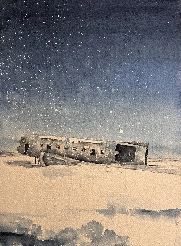 Akvarell av Mia Uhlander