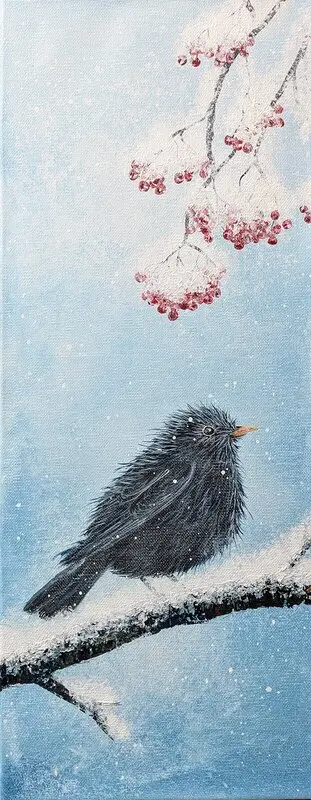 Akrylmålning Alltid hos dig av Tutta Domenstam