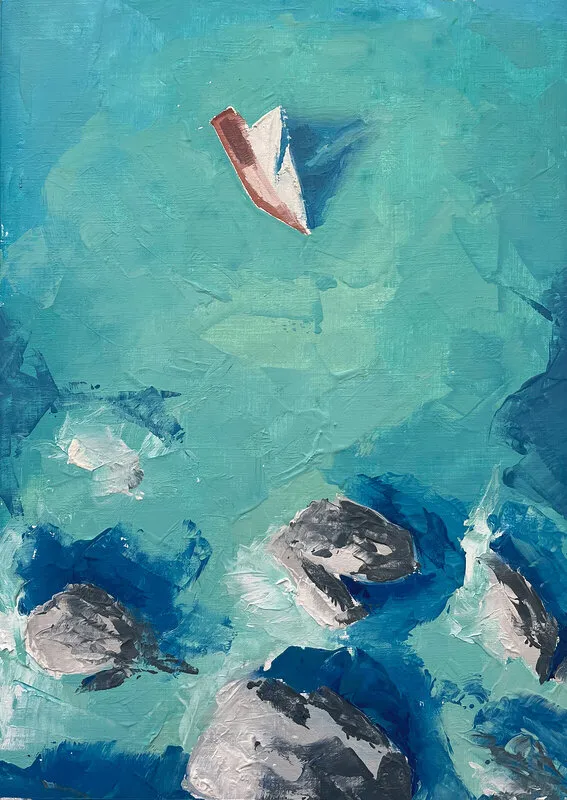 Oljemålning Caribbean av Liudmyla Shalabai