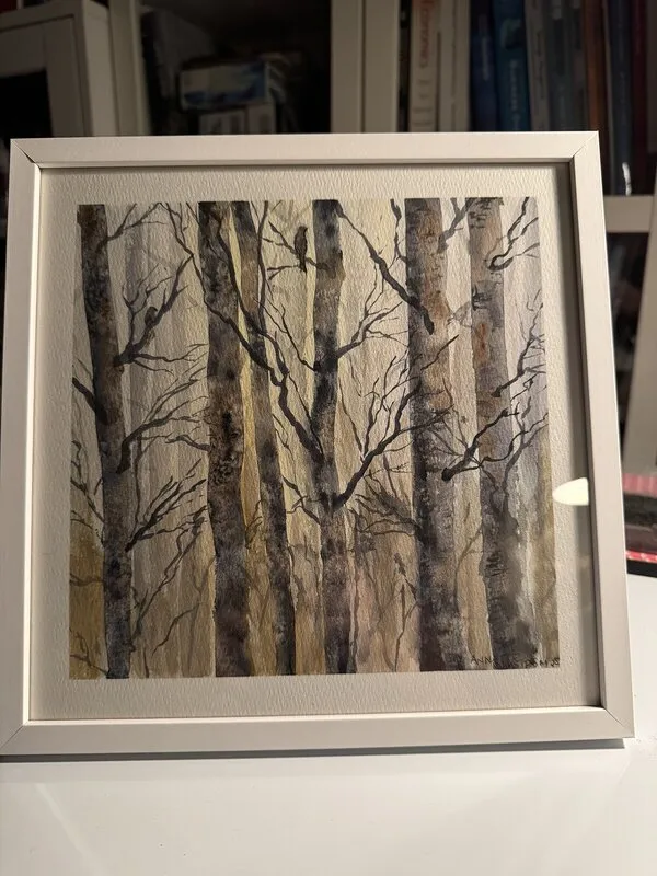 Akvarell Skog av Annette Wikström