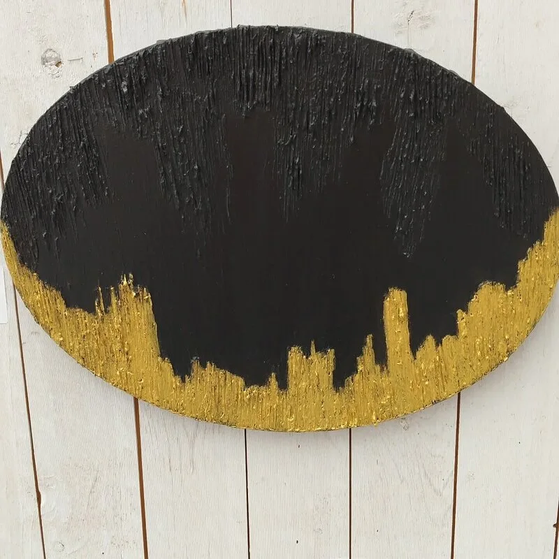 Akrylmålning No titel av Rebecka Jansson